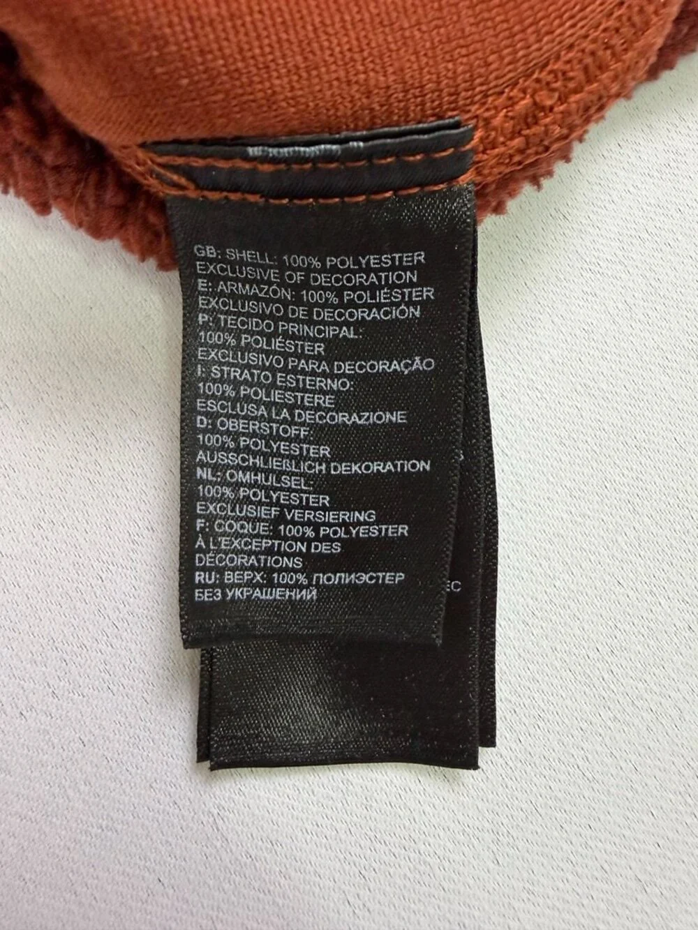 The North‎ Face Gordon Lyons Full Zip Sweater Fleece Jacket Mens M Orange Brown
